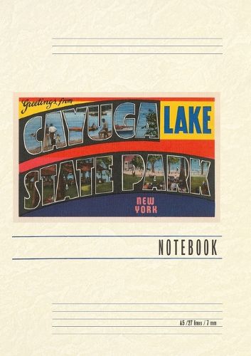 Cover image for Vintage Lined Notebook Greetings from Cayuga Lake State Park, New York