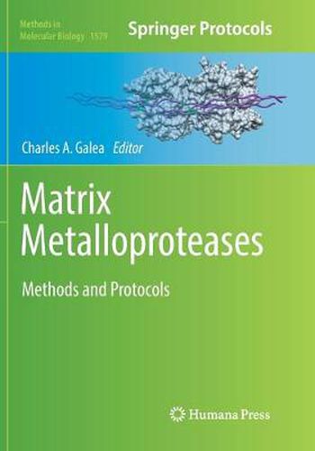 Cover image for Matrix Metalloproteases: Methods and Protocols