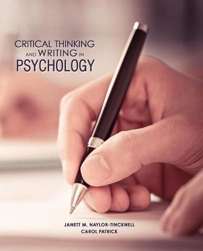 Cover image for Critical Thinking and Writing in Psychology