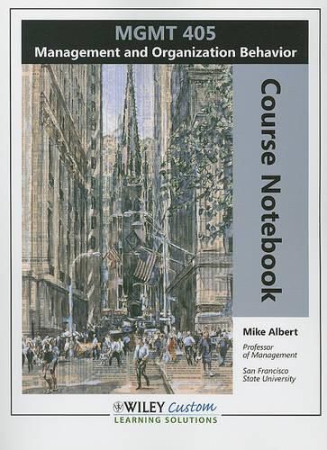 Cover image for MGMT 405 Course Notebook