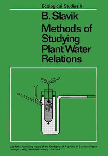 Cover image for Methods of Studying Plant Water Relations