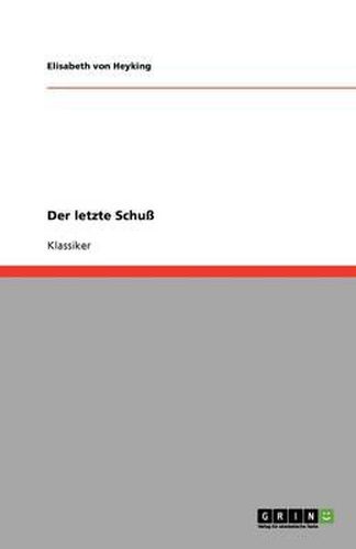 Cover image for Der letzte Schuss