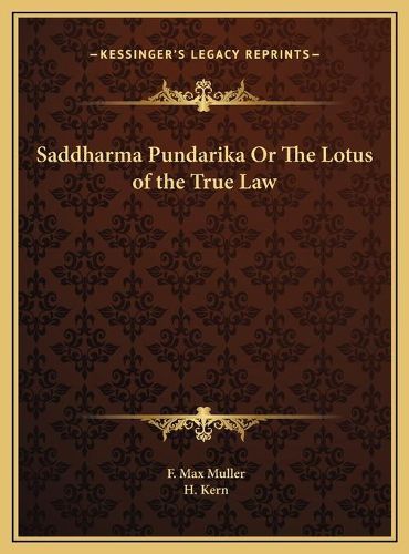 Cover image for Saddharma Pundarika or the Lotus of the True Law