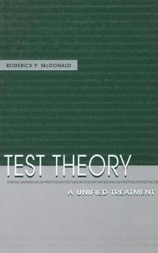 Cover image for Test Theory: A Unified Treatment