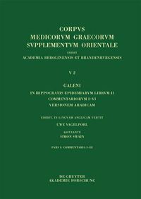 Cover image for Galeni In Hippocratis Epidemiarum librum II Commentariorum I-III versio Arabica