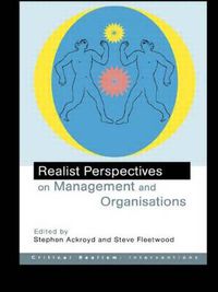 Cover image for Realist Perspectives on Management and Organisations