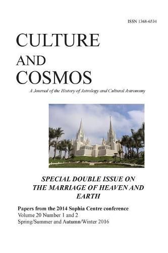 Cover image for Culture and Cosmos Vol 20 1 and 2: Marriage of Heaven and Earth