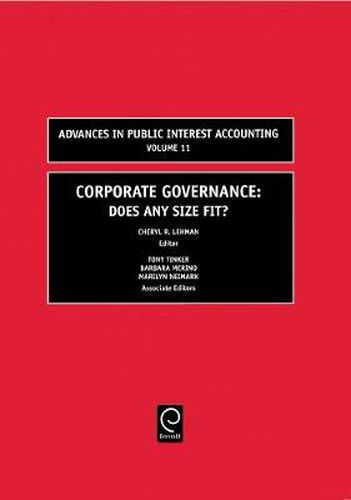 Cover image for Corporate Governance: Does Any Size Fit?