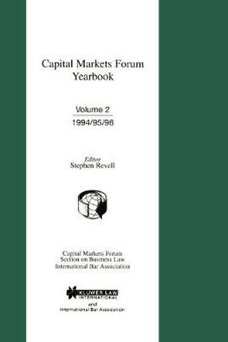 Cover image for Capital Markets Forum Yearbook: Vol 2 1994 - 1996