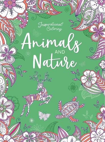 Cover image for Inspirational Coloring: Animals and Nature