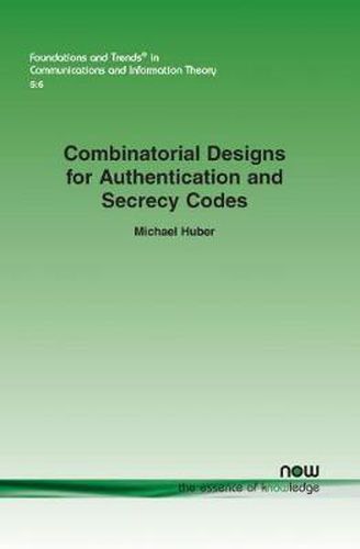 Combinatorial Designs for Authentication and Secrecy Codes