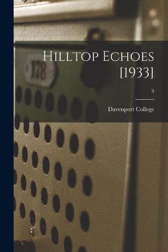 Cover image for Hilltop Echoes [1933]; 9