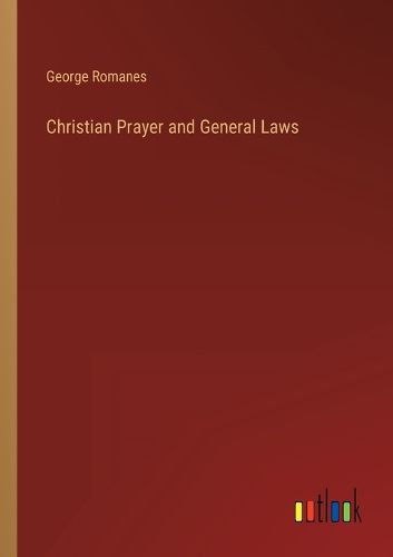 Cover image for Christian Prayer and General Laws