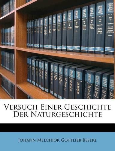 Cover image for Versuch Einer Geschichte Der Naturgeschichte