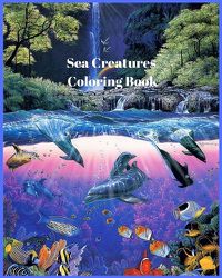 Cover image for Sea Creatures Coloring Book