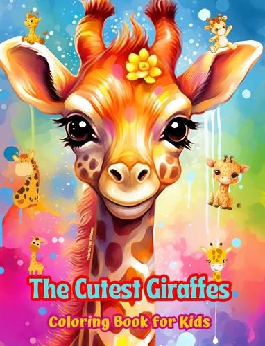 Cover image for The Cutest Giraffes - Coloring Book for Kids - Creative Scenes of Adorable and Playful Giraffes - Ideal Gift for Kids