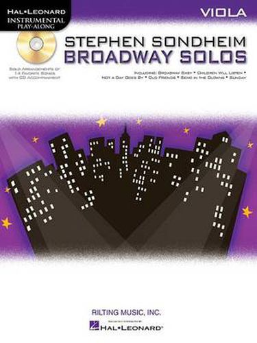 Cover image for Stephen Sondheim - Broadway Solos: Instrumental Play-Along