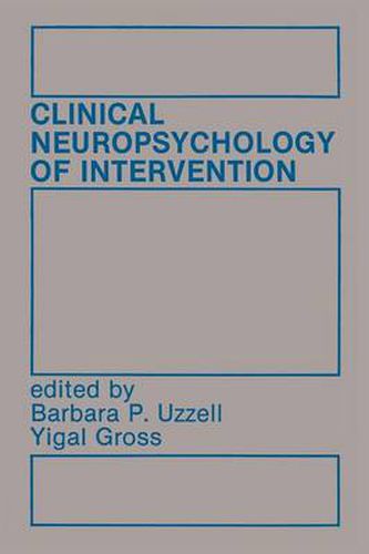 Cover image for Clinical Neuropsychology of Intervention