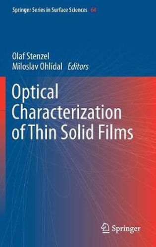 Cover image for Optical Characterization of Thin Solid Films