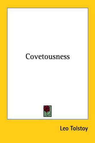 Cover image for Covetousness