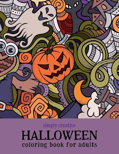 Cover image for Simply Creative Halloween Coloring Book for Adults