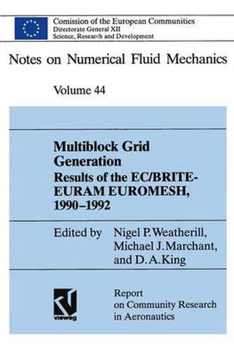 Cover image for Multiblock Grid Generation: Results of the EC/BRITE-EURAM Project EUROMESH, 1990-1992