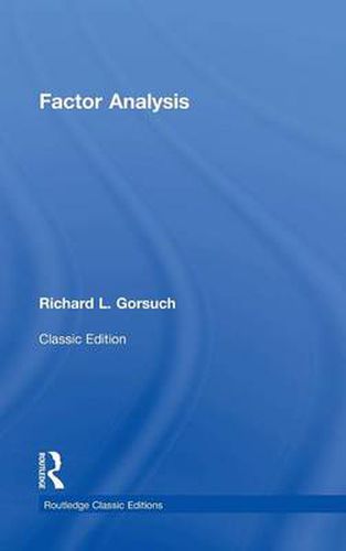 Cover image for Factor  Analysis: Classic Edition