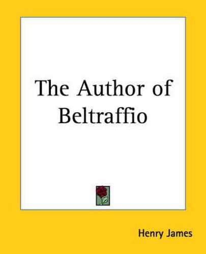 Cover image for The Author of Beltraffio