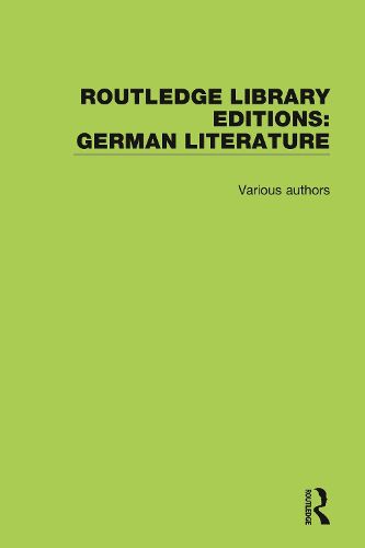 Cover image for Routledge Library Editions: German Literature