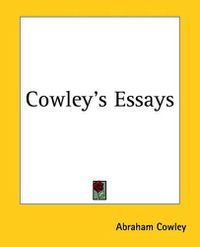 Cover image for Cowley's Essays