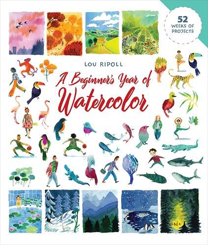 Cover image for A Beginner's Year of Watercolor