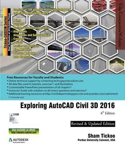 Cover image for Exploring AutoCAD Civil 3D 2016, 6th Edition