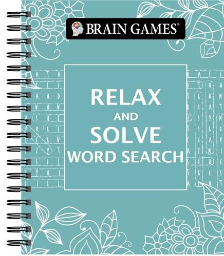 Cover image for Brain Games - Relax and Solve: Word Search (Teal)