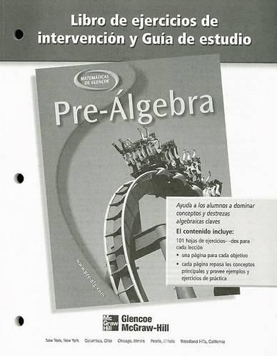 Cover image for Pre-Algebra, Spanish Study Guide and Intervention Workbook