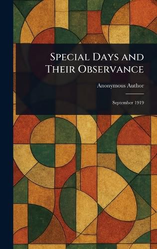 Cover image for Special Days and Their Observance