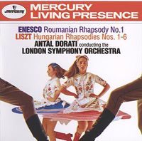 Cover image for Liszt Hungarian Rhapsodies Nos 1-6 Enescu Romanian Rhapsody No 1
