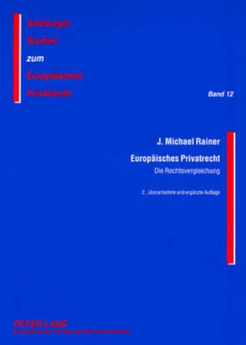 Cover image for Europaeisches Privatrecht: Die Rechtsvergleichung