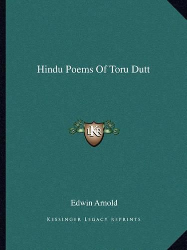 Cover image for Hindu Poems of Toru Dutt