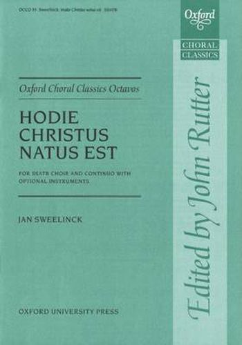 Cover image for Hodie Christus natus est