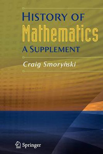 Cover image for History of Mathematics: A Supplement