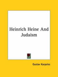 Cover image for Heinrich Heine and Judaism