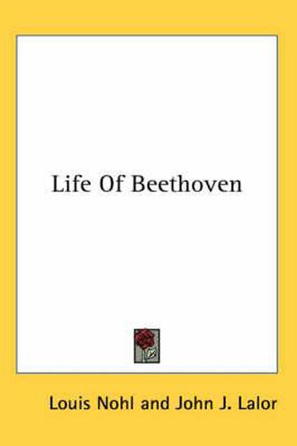 Cover image for Life of Beethoven