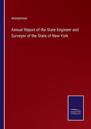 Cover image for Annual Report of the State Engineer and Surveyor of the State of New York