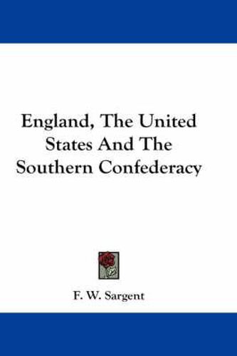 England, the United States and the Southern Confederacy