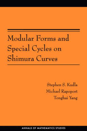 Cover image for Modular Forms and Special Cycles on Shimura Curves