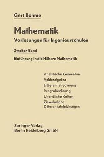 Einfuhrung in Die Hoehere Mathematik: Mathematik