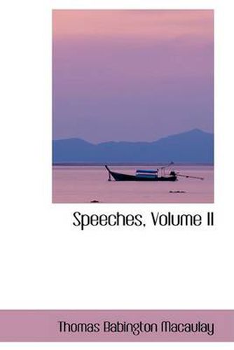 Cover image for Speeches, Volume II