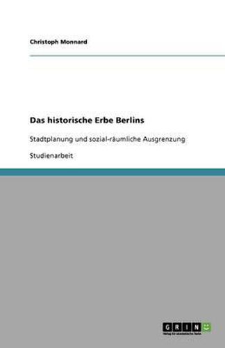 Cover image for Das Historische Erbe Berlins