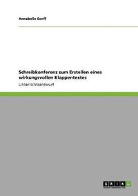 Cover image for Schreibkonferenz zum Erstellen eines wirkungsvollen Klappentextes