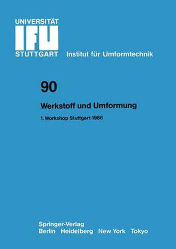 Cover image for Werkstoff und Umformung